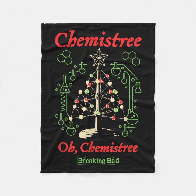 Cobertor De Velo Breaking Bad Oh Chemistree Funny Christmas Science (Frente)