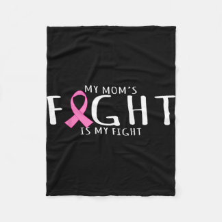 Cobertor De Velo Breast cancer awareness - mom's fight is fight