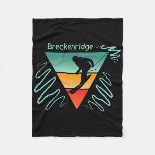 Cobertor De Velo Breckenridge Colorado Estilo Anos 90 Esqui Vintage