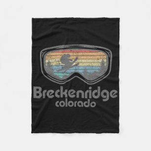Cobertor De Velo Breckenridge Colorado Ski Mountain Skiing Retro Sk