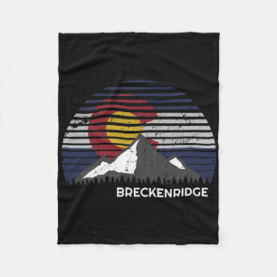 Cobertor De Velo Breckenridge Colorado X Co Bandeira Montanha