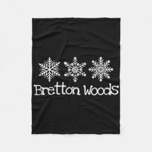 Cobertor De Velo Bretton Woods Ski Skier Skiing Snowflakes Snowboar