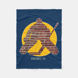 Cobertor De Velo Brick Wall Hockey Goalie