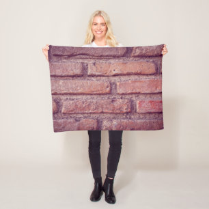 Cobertor De Velo Brick Wall Patterne Fleece Blanket - Cozy Brick