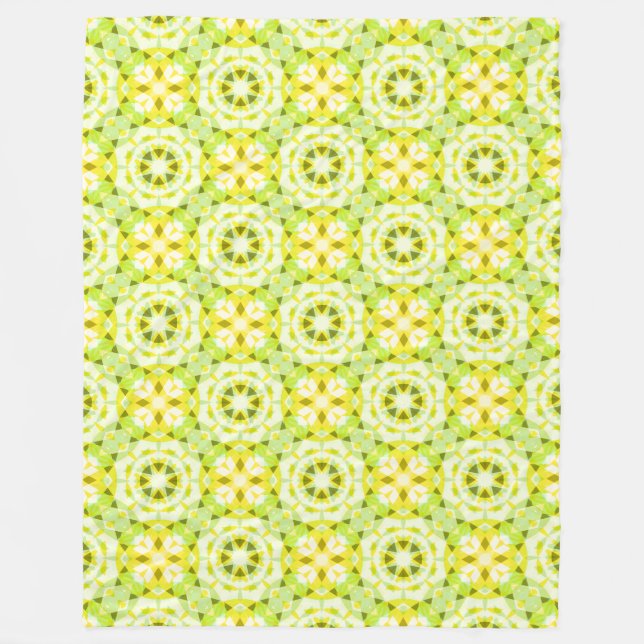 Cobertor De Velo Bright Yellow Green Summer Star Dopamine Art (Frente)