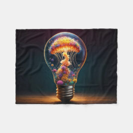 Cobertor De Velo Brilho elétrico de águas-vivas bioluminescentes vi