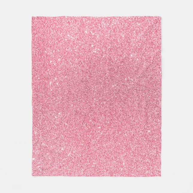 Cobertor De Velo Brilho rosa, textura de abstrato de Natal. (Frente)
