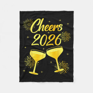 Cobertor De Velo Brinde ao Ano Novo Champanhe Feliz Ano Novo 20