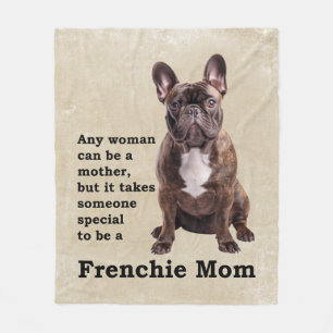 Cobertor De Velo Brindle French Bulldog Mãe