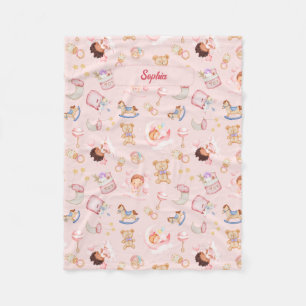 Cobertor De Velo Brinquedos de Urso de Estrela da Lua do Bebê Perso