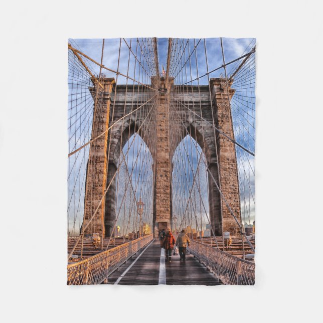 Cobertor De Velo Brooklyn Bridge Nova Iorque (Frente)