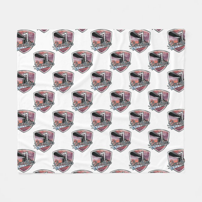 Cobertor De Velo Brooklyn Design Silver Seamless (Frente (Horizontal))