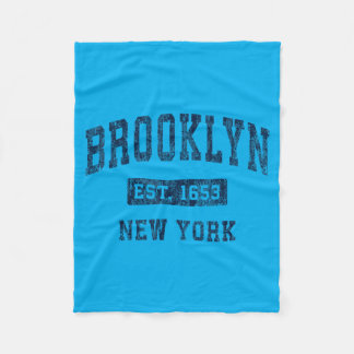 Cobertor De Velo Brooklyn Nova York Ny Esportes Vintage Estabelecid