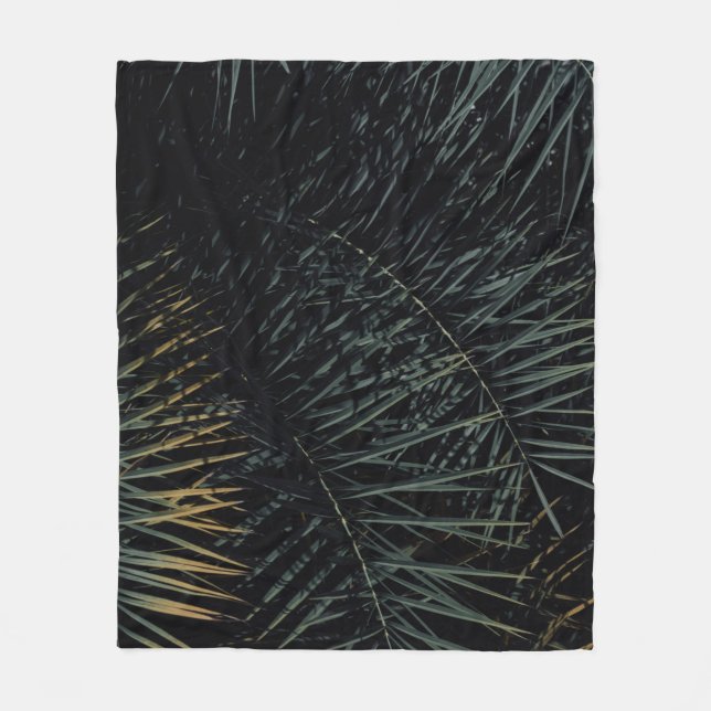 COBERTOR DE VELO BROWN AND GREEN PLANT LEAVES (Frente)