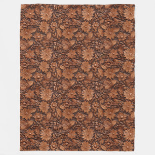 Cobertor De Velo Brown Boho Floral