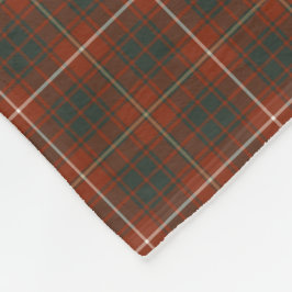Cobertor De Velo Bruce Clan Tartan Vermelho e Verde