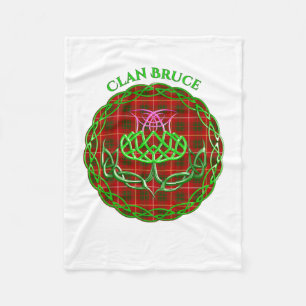 Cobertor De Velo Bruce Scottish Tartan Celtic Thistle