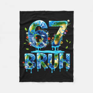 Cobertor De Velo Bruh 67 seis sete 6 7 meme dia da terra engraçado 