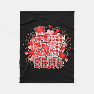 Cobertor De Velo Bruh 67 Seis Sete 6 7 Meme Dia dos Namorados Engra