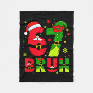 Cobertor De Velo Bruh 67 Seis Sete 6 7 Meme Natal Engraçado Menino