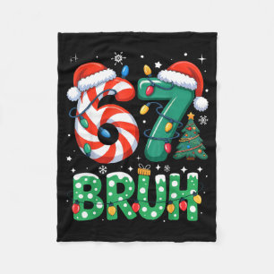 Cobertor De Velo Bruh 67 Seis Sete 6 7 Meme Natal Engraçado Menino