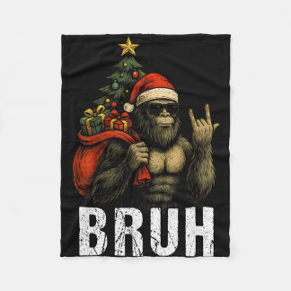 Cobertor De Velo Bruh Bigfoot Christmas Funny Christmas Tree Xmas S