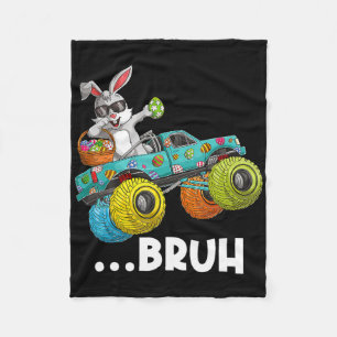 Cobertor De Velo Bruh Dabbing Bunny Felz pascoa Monster Truck Love