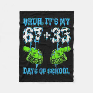 Cobertor De Velo Bruh É Meu 67 33 Dias De Escola Futebol Meninos Cr