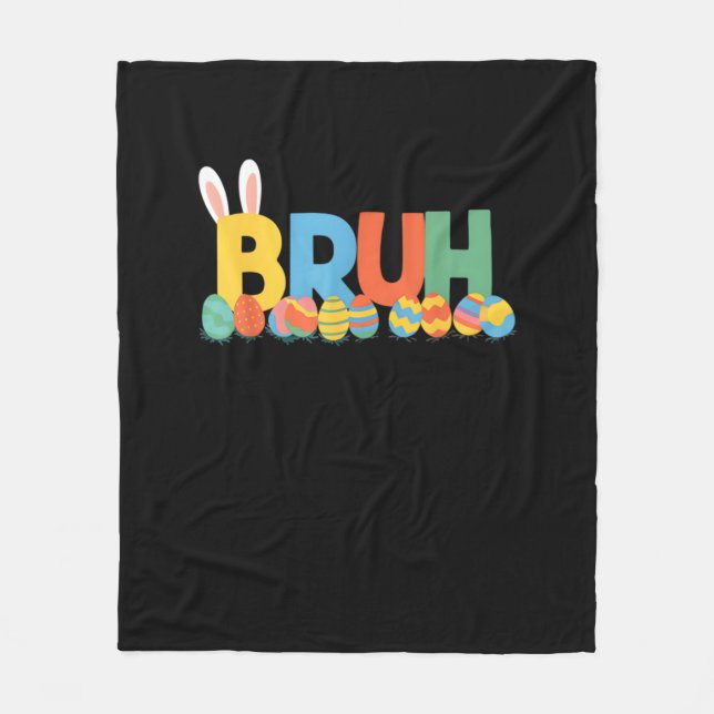 Cobertor De Velo Bruh Easter Bunny Cute Memória Para Crianças _9 (Frente)