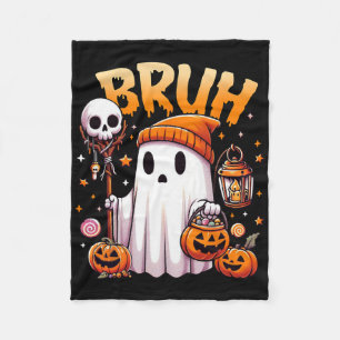 Cobertor De Velo Bruh Ghost Halloween - Truque De Fantasma Ou De Tr