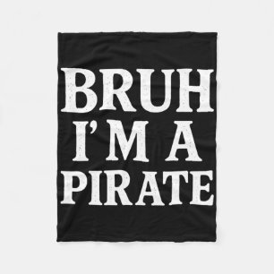 Cobertor De Velo Bruh Lazy Halloween Finge que sou um pirata B
