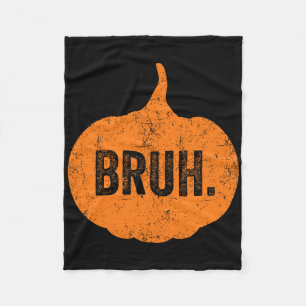 Cobertor De Velo Bruh Meme Pumpkin Dia de as Bruxas engraçado Adole