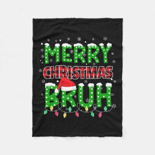 Cobertor De Velo Bruh Natal Red Xadrez Adolescentes Rapazes Criança