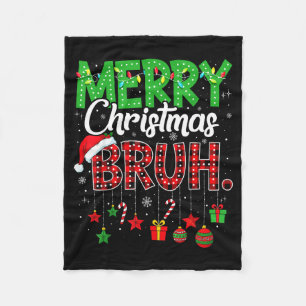 Cobertor De Velo Bruh Natal Xadrez Vermelho Adolescentes Meninos Cr