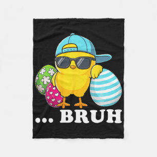 Cobertor De Velo Bruh Pintinho Dabbing Felz pascoa Day Boys Girl