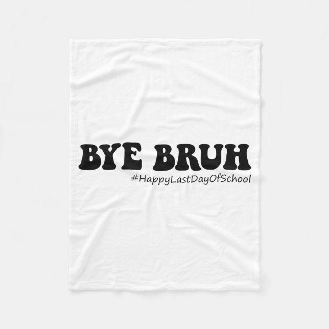 Cobertor De Velo Bruh Professores Groovy Happy No Último Dia Da Som (Frente)