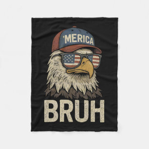 Cobertor De Velo Bruh Quatro 4 de Julho Águia Patriótico Americano