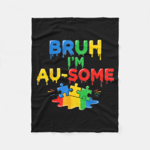Cobertor De Velo Bruh sou incrível meninos autismo infantil conscie