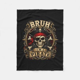Cobertor De Velo Bruh uma caveira de pirata fantasia de halloween h