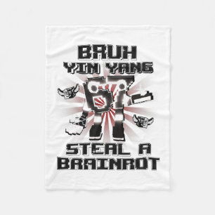Cobertor De Velo Bruh Yin Yang 67 Seis Sete 6-7 Engraçado Brainrot