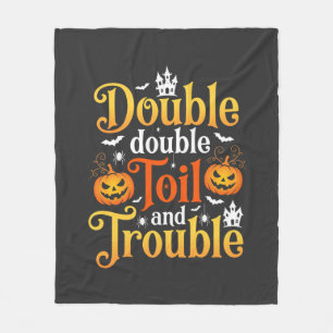 Cobertor De Velo Bruxa de Halloween Duplo Duplo Trabalho e Problema