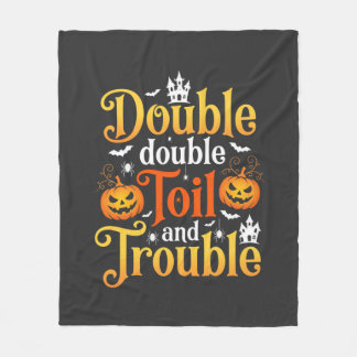 Cobertor De Velo Bruxa de Halloween Duplo Duplo Trabalho e Problema