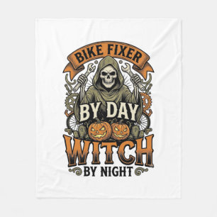 Cobertor De Velo Bruxa de Reparos de Bicicleta Vintage Halloween Me
