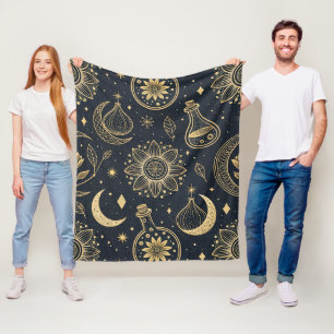 Cobertor De Velo Bruxaria Celestial Mística - Botânica Dourada