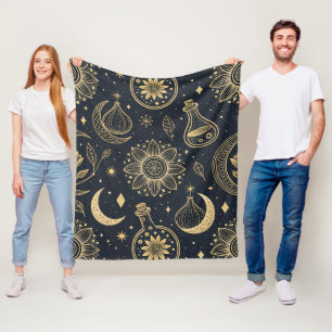 Cobertor De Velo Bruxaria Celestial Mística - Botânica Dourada (2)