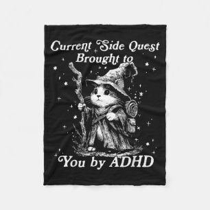 Cobertor De Velo Bruxo de gato engraçado missão paralela atual traz