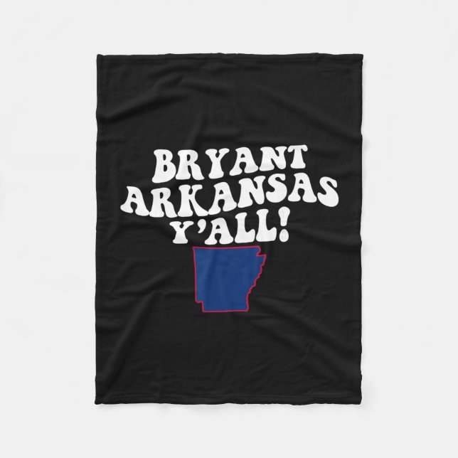 Cobertor De Velo Bryant Arkansas Y'all Ar Southern Accent Vacation  (Frente)