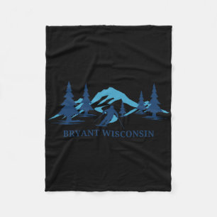 Cobertor De Velo Bryant Wisconsin Ski Resort Skiier