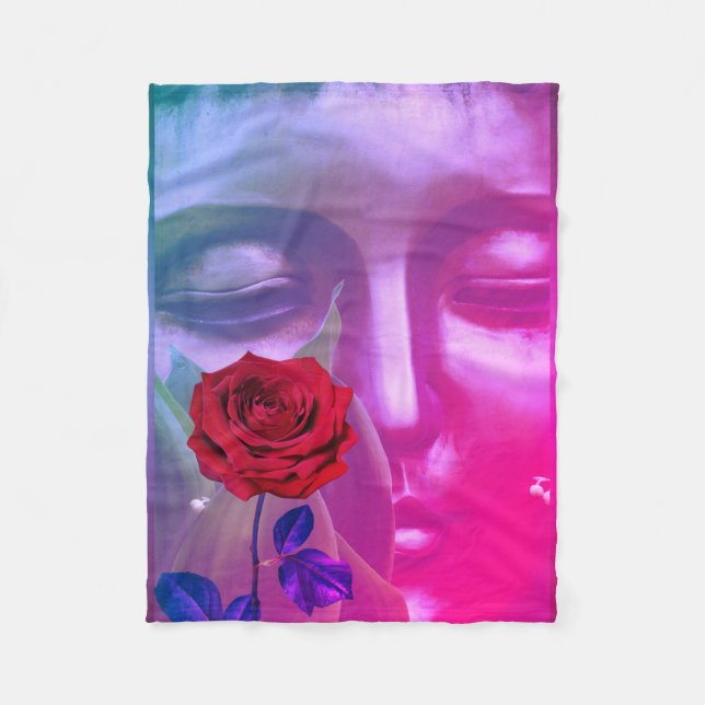 Cobertor De Velo BuddhaTodayV2 #21 Buda Aconchegante  (Frente)