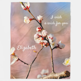 Cobertor De Velo Buds De Flores Apricot Japonesas